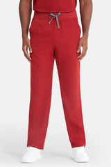 Oscar & Otto Men's Burgundy Scrub Set